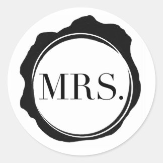 Sticker Rond Sceaux d'enveloppe pour douche de mariée