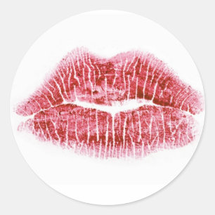 Sticker Rond Scellé avec un baiser