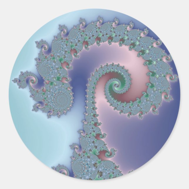 Sticker Rond Scepteur - Fractal (Devant)