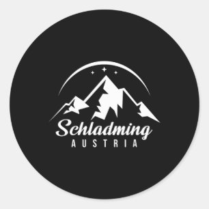 Sticker Rond Schladming Autriche Station de ski Ski Snowboard