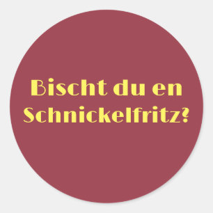 Sticker Rond Schnickelfritz