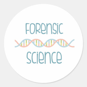 Sticker Rond Science de la médecine légale