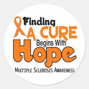 Sticker Rond Sclérose en plaques MS HOPE 5