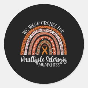 Sticker Rond Sclérose en plaques Sensibilisation Nous Portons O