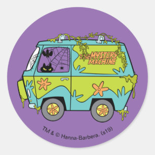 Sticker Rond Scooby-Doo   La Machine Mystère