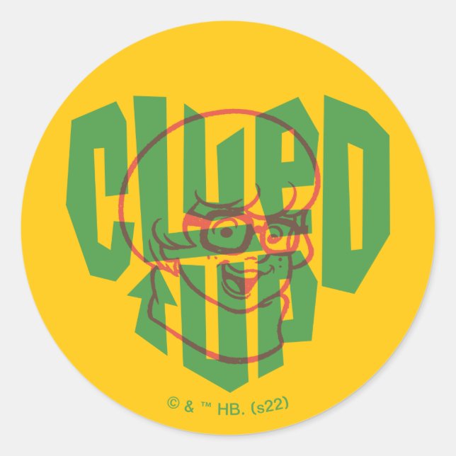 Sticker Rond Scooby-Doo | Velma Cluted Up (Devant)