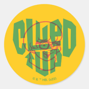 Sticker Rond Scooby-Doo Velma Cluted Up