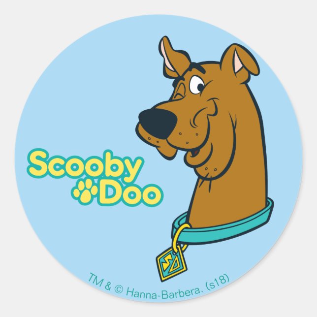 Sticker Rond Scooby-Doo Winking (Devant)