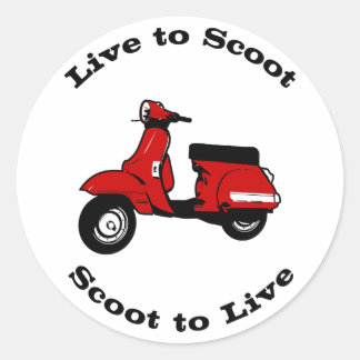 Sticker rond Scoot en direct