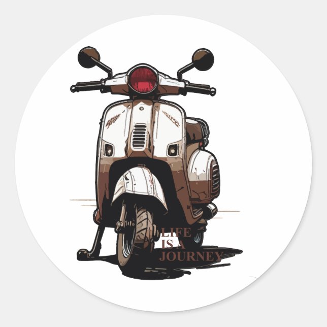 Sticker Rond Scooter (Devant)