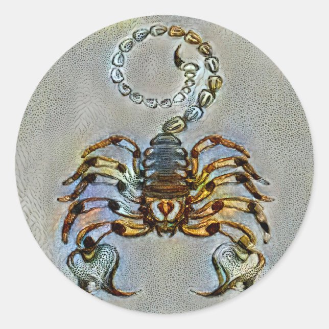 Sticker Rond Scorpio Venice (Devant)