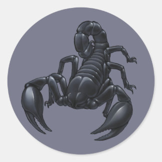 Sticker Rond Scorpion