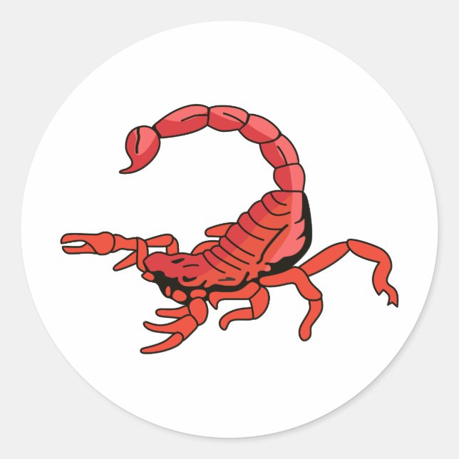 STICKER ROND SCORPION (Devant)