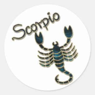 Sticker Rond Scorpion