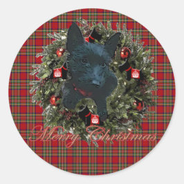 Sticker Rond Scottie