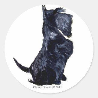 Sticker Rond Scottie - Vous Avez Des Cookies ?