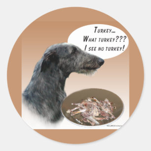 Sticker Rond Scottish Deerhound Turquie