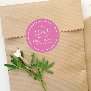 Sticker Rond Script de calligraphie minimaliste de Fête des mar