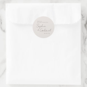 Sticker Rond Script minimal