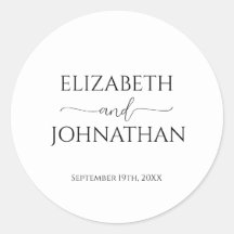 Script minimal simple Mariage noir et blanc