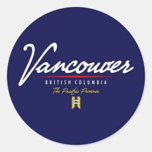 Sticker Rond Script Vancouver