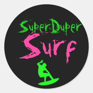 Sticker Rond sds, SuperDuper, Surf