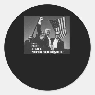 Sticker Rond Se battre toujours debout