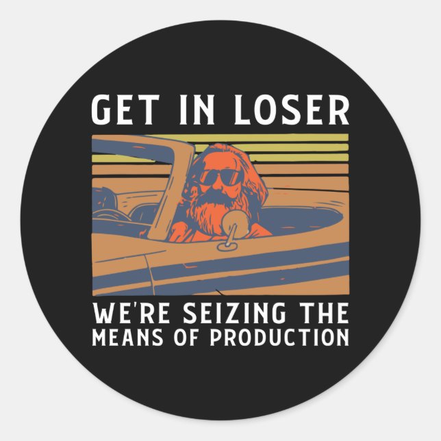 Sticker Rond Se Perdre S'Emparer De La Production (Devant)