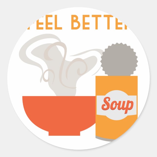 Sticker Rond Se sentir mieux (Devant)
