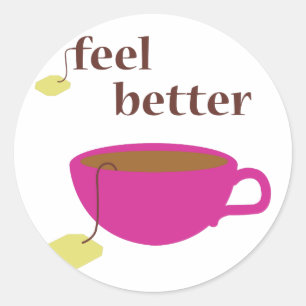 Sticker Rond Se sentir mieux