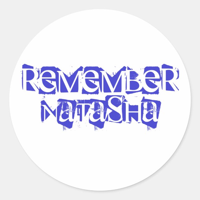 Sticker Rond Se souvenirNatasha (Devant)
