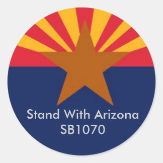 Sticker Rond Se Tenir Avec Arizona