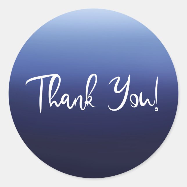 Sticker Rond Sea Ocean Blue Modern Minimal Fête des mariées de  (Devant)