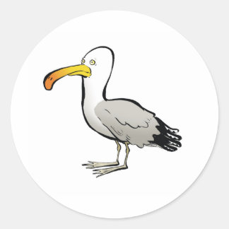 Sticker Rond Seagull au naturel