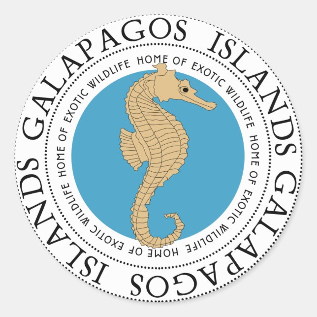 Sticker Rond Seahorse (Devant)