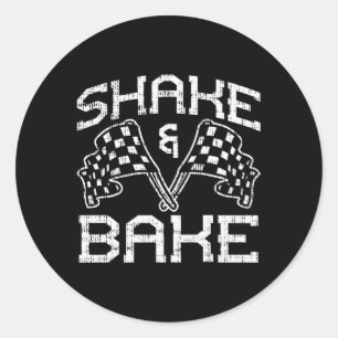 Sticker Rond Secouer Et Faire Cuire Pour La Course