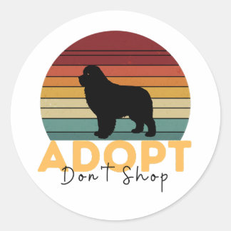 Sticker Rond Secourir le soutien aux animaux de compagnie - Ado