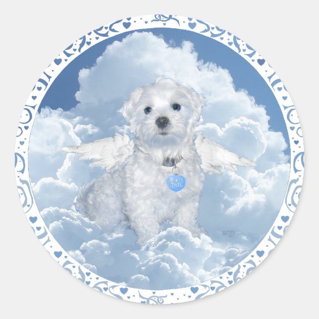 Sticker Rond Secourt maltaise Angel (Devant)