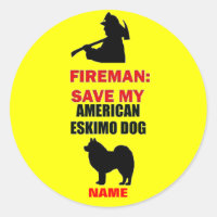 Sécurité incendie Eskimo Chien américain personnal