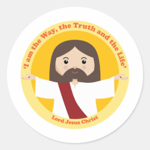 Sticker Rond Seigneur Jésus Christ