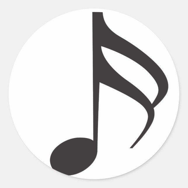 Sticker Rond Seizième_Note (Devant)