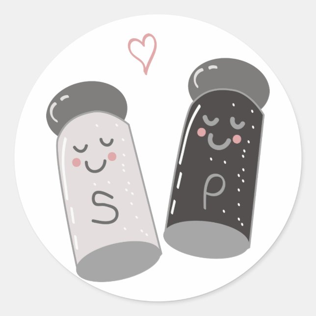Sticker Rond Sel Et Poivre (Devant)
