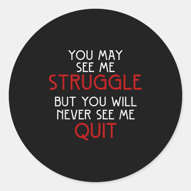 Sticker Rond Self Employed Lancer New Quote Gift Retro Design  (Devant)