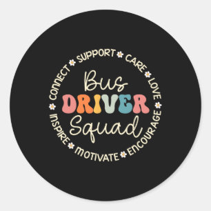 Sticker Rond Semaine d'appréciation de l'équipe de chauffeurs d