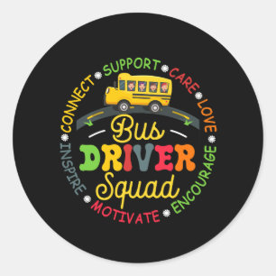 Sticker Rond Semaine d'appréciation des conducteurs d'autobus s