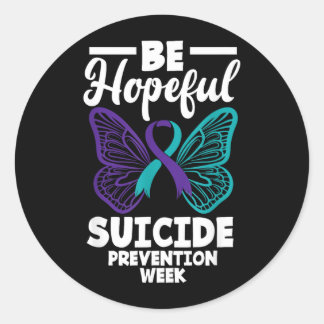 Sticker Rond Semaine de prévention du suicide Soyez Espoir Suic