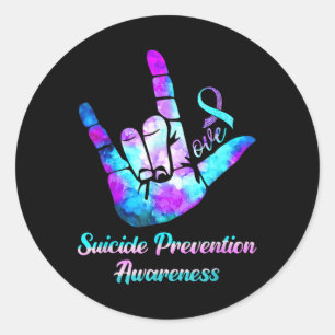 Sticker Rond Semaine de sensibilisation à la prévention du suic