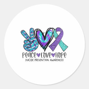 Sticker Rond Semaine de sensibilisation à la prévention du suic