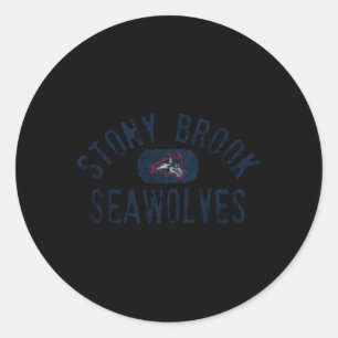 Sticker Rond Semaine des saumons de mer de Stony Brook