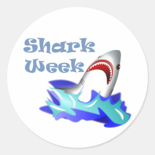 Sticker Rond Semaine du requin